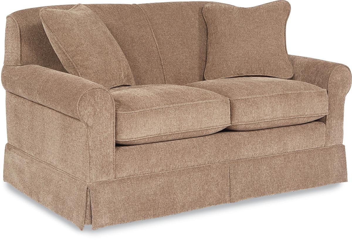 LaZBoy Madeline Upholstered Love Seat with Skirted Base Conlin's